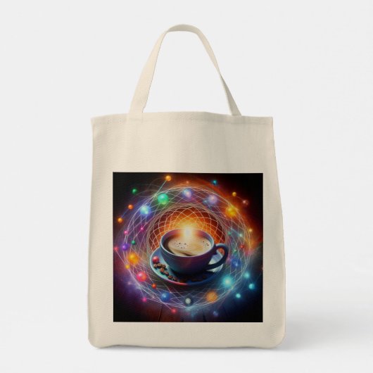 Koffie en de kosmos: een syzygie van energie tote bag (Achterkant)