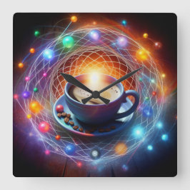 Koffie en de kosmos: een syzygie van energie vierkante klok