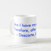 Koffie en descarte koffiemok (Voorkant links)