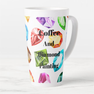 Koffie en diamant schilderen latte mok
