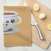 Koffie- en Dogs Kitchen Towel Theedoek (Quarter Fold)