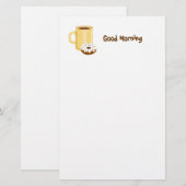 Koffie- en donorbenodigdheden briefpapier (Voorkant / Achterkant)