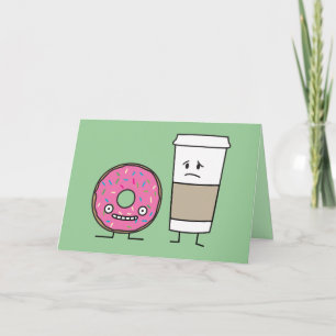 Koffie en Donut Bedankkaart