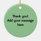 Koffie en donut keramisch ornament (Achterkant)