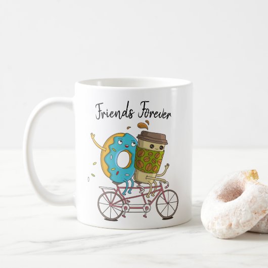 Koffie- en Donut-vrienden voor Mok (Met donut)
