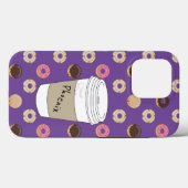 Koffie en donuts Aangepaste naam Case-Mate iPhone Case (Achterkant (horizontaal))