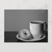 Koffie en donuts briefkaart (Voorkant)