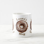 Koffie en donuts gepersonaliseerd koffiemok (Center)