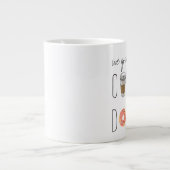 "Koffie en donuts" Jumbo-Mok Grote Koffiekop (Voorkant)