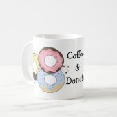 Koffie en donuts koffiemok (Voorkant links)