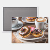 Koffie en Donuts Magneet (Voorkant / Achterkant)