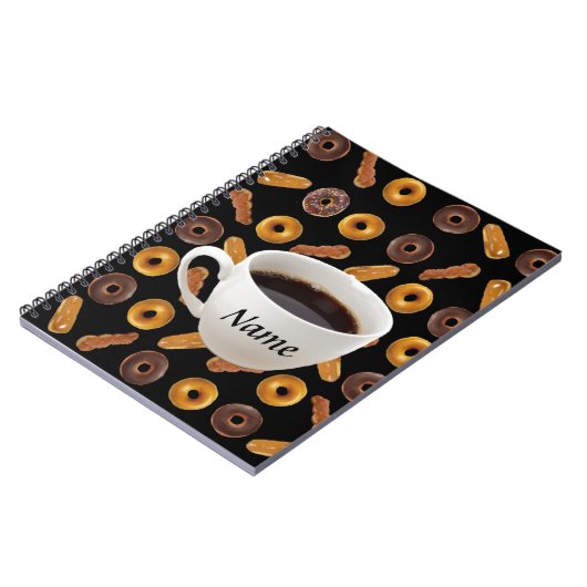 Koffie en donuts  notitieboek (Linkerzijde)