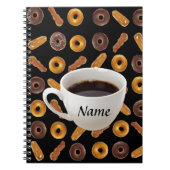 Koffie en donuts  notitieboek (Voorkant)