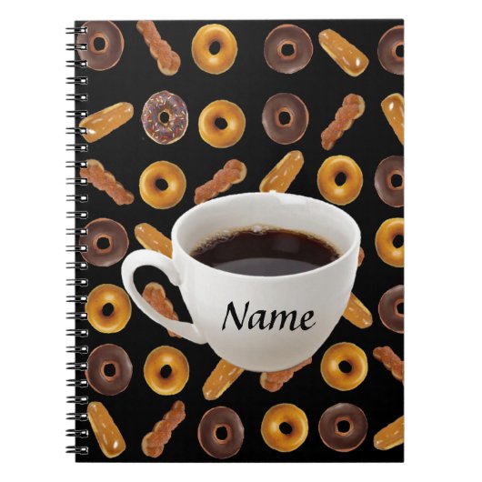 Koffie en donuts notitieboek (Voorkant)