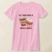 Koffie en donuts T-Shirt (Laagn)