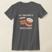 Koffie en donuts T-Shirt (Laagn)