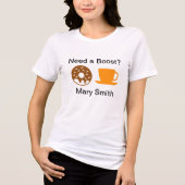 Koffie en donuts Tri-Blend shirt (Voorkant)