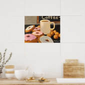 Koffie en donuts van Celestine Poster (Keuken)