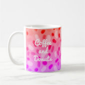 Koffie en Donuts Veelkleurig Feestelijk Ontwerp Koffiemok (Links)