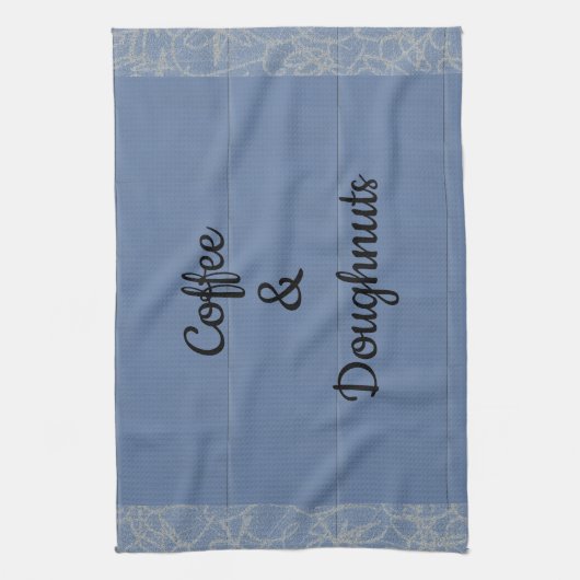 Koffie en Doughnoten Theedoek (Verticaal)