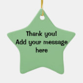 Koffie en Doughnut Keramisch Ornament (Achterkant)