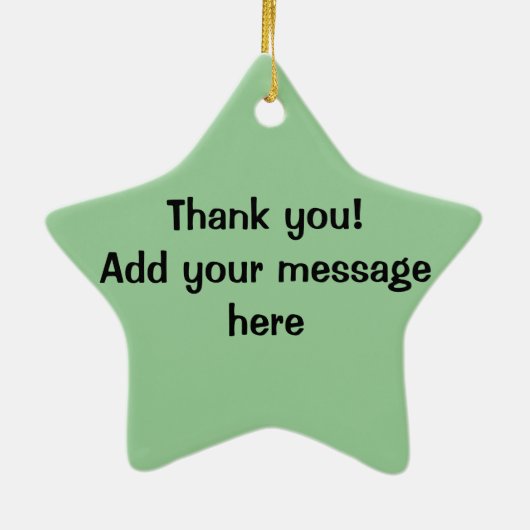 Koffie en Doughnut Keramisch Ornament (Achterkant)