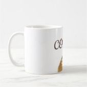 Koffie- en doughnut-koffiekruimels grappig koffiemok (Links)