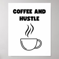 Koffie en drukte Wall Art