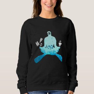 Koffie en duikduik in scuba trui
