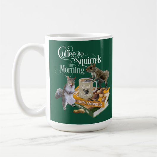 Koffie en eekhoorntjes - Funny Squirrel Lover Coff Koffiemok (Links)