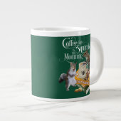 Koffie en eekhoorntjes - Funny Squirrel Lover Gian Grote Koffiekop (Voorkant rechts)