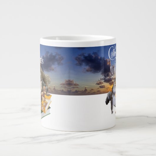 Koffie en eekhoorntjes - Funny Squirrel Lover Gian Grote Koffiekop (Voorkant)