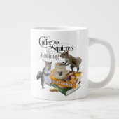 Koffie en eekhoorntjes - Funny Squirrel Lover Grote Koffiekop (Rechts)