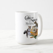 Koffie en eekhoorntjes - Funny Squirrel Lover Koffiemok (Voorkant rechts)