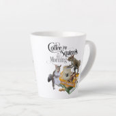 Koffie en eekhoorntjes - Funny Squirrel Lover Latte Mok (Rechterhoek)