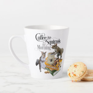 Koffie en eekhoorntjes - Funny Squirrel Lover Latte Mok
