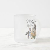 Koffie en eekhoorntjes - Funny Squirrel Lover Matglas Koffiemok (Voorkant rechts)