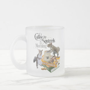 Koffie en eekhoorntjes - Funny Squirrel Lover Matglas Koffiemok