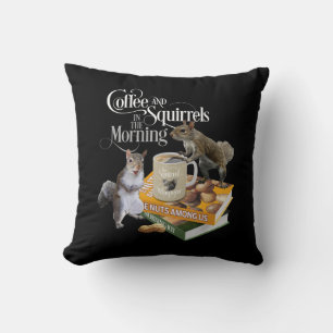 Koffie en eekhoorntjes - Funny Squirrel Lover Thro Kussen