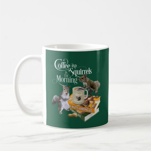 Koffie en eekhoorntjes - Funny Squirrel Lover Two- Koffiemok (Links)