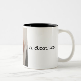 Koffie en een Donut-Mok Tweekleurige Koffiemok