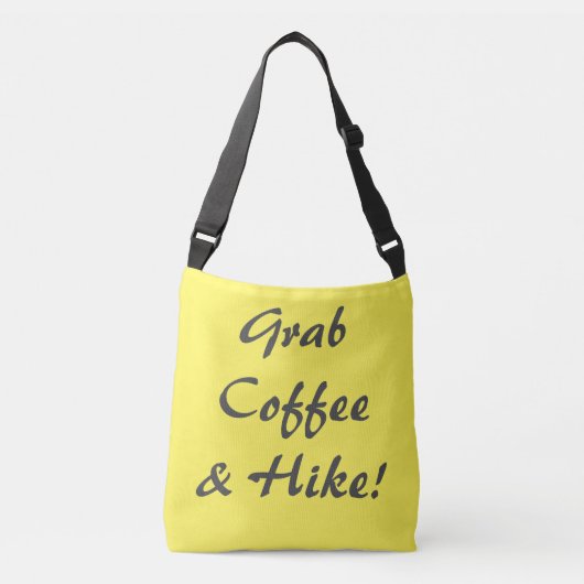 Koffie en een heek crossbody tas (Voorkant)