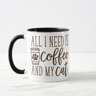 Koffie en een kat mok