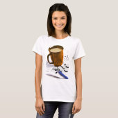 Koffie en een kruiswoordje t-shirt (Voorkant volledig)