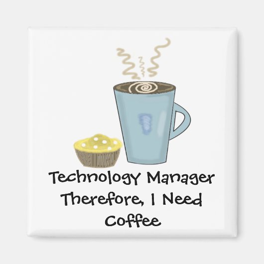 Koffie en een Muffin Magneet (Voorkant)