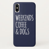 Koffie- en feestdagen op het weekeinde Case-Mate iPhone case (Achterkant)