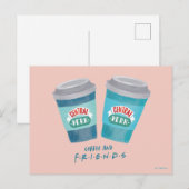 Koffie en FRIENDS™ Briefkaart (Voorkant / Achterkant)