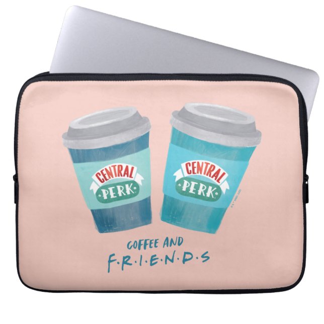 Koffie en FRIENDS™ Laptop Sleeve (Voorkant)