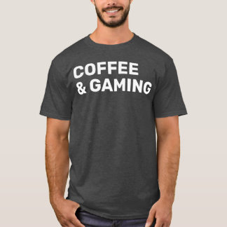 Koffie en gamen vintage t-shirt
