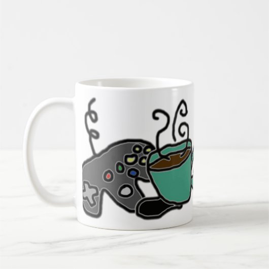 Koffie en games koffiemok (Links)